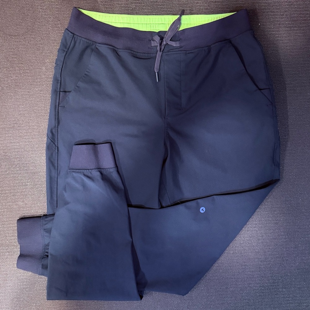 Birddogs Navy Joggers with Lime Accents